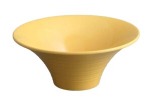 קערת ספירל 28 ס"מ מלמין צהוב***200611y