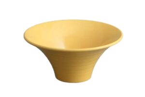 קערת ספירל 20.5 ס"מ מלמין צהוב***200608y