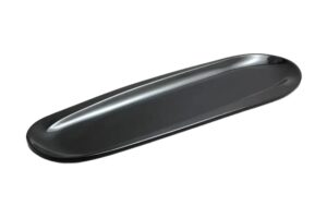 פלטה מאורכת קמומה 40.8X13X2 מלמין שחור***113916b