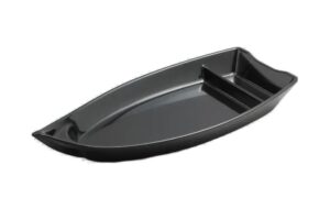 פלטת סירה קמומה 17.6X39.3 מלמין שחור***113316b