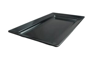 צלחת הגשה מלבנית 56X32.5 שחור מלמין***100122b