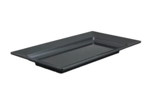 צלחת הגשה מלבנית 49.5X27.5 שחור מלמין***100120b