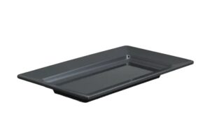 צלחת הגשה מלבנית 36X20.5 שחור מלמין***100114b