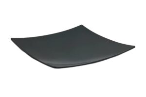 פלטה קמורה ריבועית 42 שחור מלמין***100316b