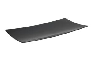 פלטה קמורה מלבנית 61*31*4 מלמין שחור***100324b