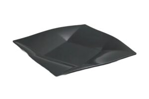 צלחת הגשה יהלום 35 ס"מ מלמין שחור***100514b