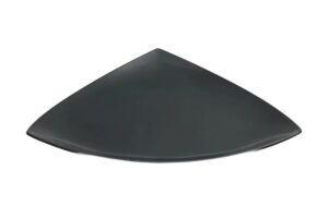 פלטה משולשת קמורה 44.5 מלמין שחור***100617b