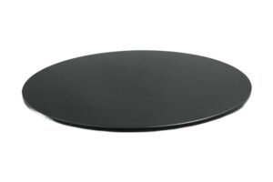 פלטה עגולה 33 ס"מ מוגבהת מלמין שחור***416813b