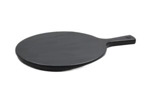 לוח עגול דמוי טורוקו שחור 23 ס''מ + ידית ממלמין***407113b