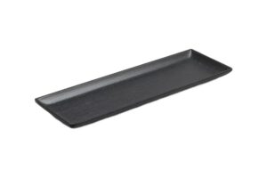 מגש דמוי עץ שחור 30X10 מלמין***407312b