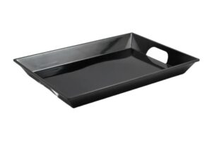 מגש עם ידית 46*33.5*5 מלמין שחור***405418b