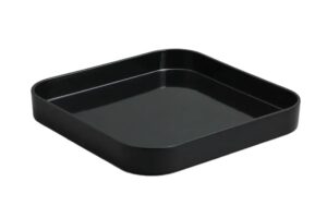 מגש ריבועי עמוק 25X25X3 מלמין שחור***213810b