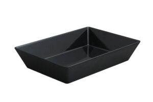 תבנית הגשה מלבנית 7X25X35 מלמין שחור***117514b