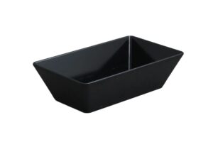 תבנית הגשה מלבנית 7X15X25 מלמין שחור***117510b