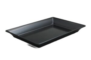 תבנית מלבנית עמוקה 49.5X34.5 שחור מלמין***100220b