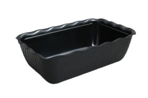 תבנית מעוטרת 26X17X8 מלמין שחור***215911b