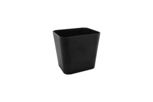 קערה מלבנית גאמה 15.1X12.4X14 מלמין שחור***114555b