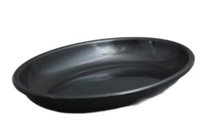 קערת הגשה אובלית 50X36X7 מלמין שחור***107020b