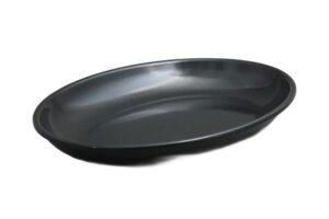 קערת הגשה אובלית 29X40.5 מלמין שחור***107016b