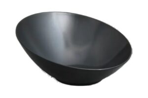 קערה חרמון 36X35X16.5 מלמין שחור***201914b