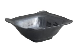 קערה ריבועית כנרת 32 ס"מ מלמין שחור***202113b