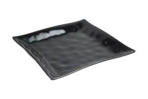 פלטה ריבועית כנרת 35.6 ס"מ מלמין שחור***604914b