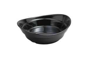 קערת לילי 20.2X18.2X6.6 מלמין שחור***221608b