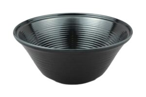 קערה עגולה סליל 30.5 ס"מ מלמין שחור***201112b