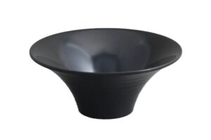 קערת ספירל 24.5 ס"מ מלמין שחור***200610b