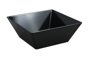 קערה ריבועית קונית 30 ס"מ מלמין שחור***206512b