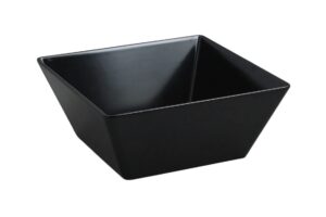 קערה ריבועית קונית 24 ס"מ מלמין שחור***206510b