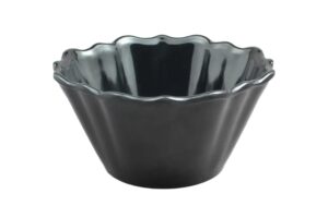 קערה קונית משוננת 17.7 שחור מלמין***204407b