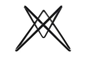 סטנד כוכב מצופה קטן ג. 12.7 ס"מ שחור***902605b