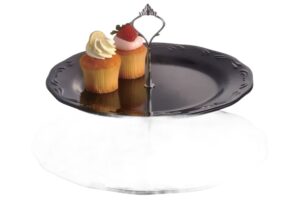 סטנד ירוקשיר 2 קומות מלמין שחור***st21b