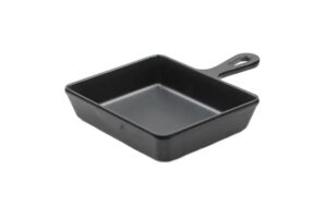 מחבת ריבועית 12.5 עם ידית שחורה ליטל שף***520105b