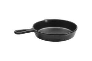 מחבת עגול עם ידית 21X3 ס"מ מלמין שחור ליטל שף***520208b