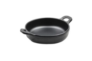 מחבת עגול 11 + ידיות מלמין שחור ליטל שף***520404b