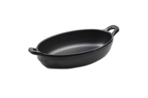 מחבת אובל 15.5 + ידיות מלמין שחור ליטל שף***520605b