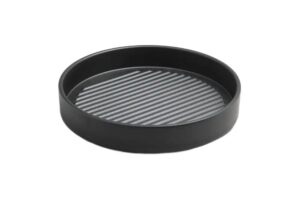 פלטה עגולה 21.9X3.7 זן שחור***408809b