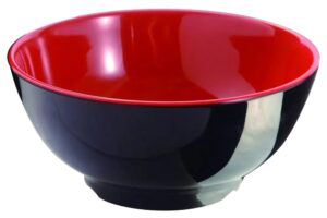 קערה טריסור 16 מלמין אדום/שחור***203307rb