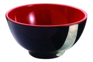 קערת אורז טריסור 12.5 מלמין אדום/שחור***219005rb