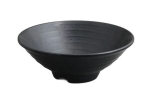 קערת אטריות דמוי אבן זן 8X22.6 מלמין שחור***205709b