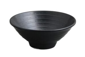 קערת אטריות דמוי אבן זן 8X19.5 מלמין שחור***205708b