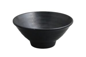 קערת אטריות דמוי אבן זן 7.8X17.2 מלמין שחור***205707b