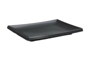 צלחת לסושי 27X39.5 מלמין שחור***118616b