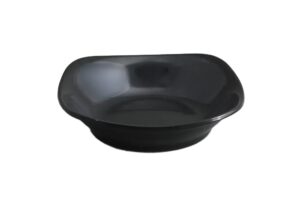 צלוחית רבועית 15X3.5 מלמין שחור***209606b