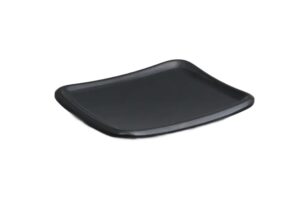 צלוחית מרובעת 14X12 ס"מ מלמין שחור***103106b