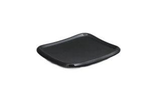 צלוחית מרובעת 12X10.5 ס"מ מלמין שחור***103105b