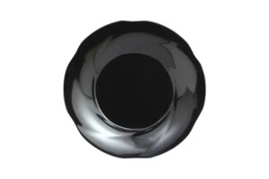 צלחת אליסה 20.2 ס"מ מלמין שחור***115608b