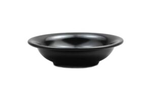 צלחת לחומוס 19 ס"מ מלמין שחור***208408b